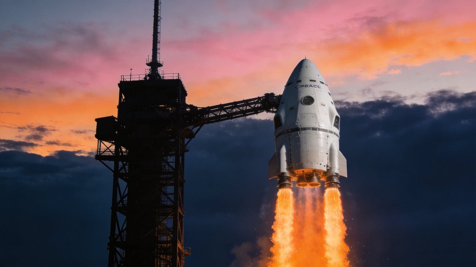 Crew Dragon с космонавтом Роскосмоса Тетерятниковым стартовал к МКС